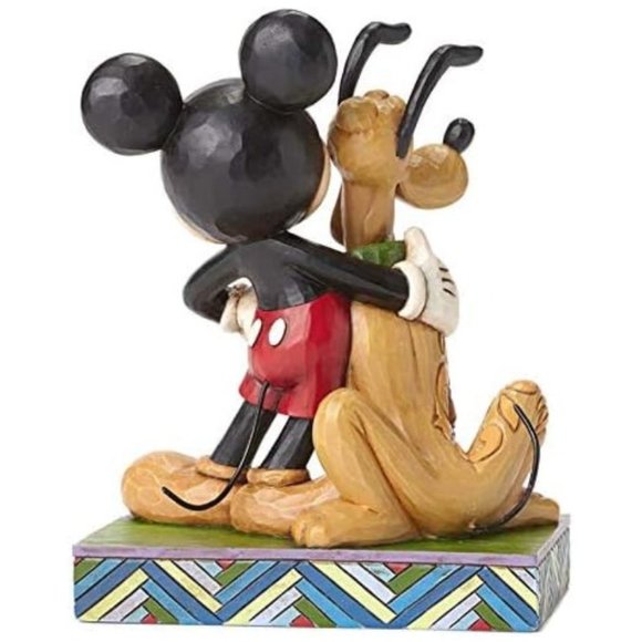 Jim Shore Disney Traditions Mickey Mouse and Pluto Stone Resin Figurine, NIB NEW - Picture 3 of 4